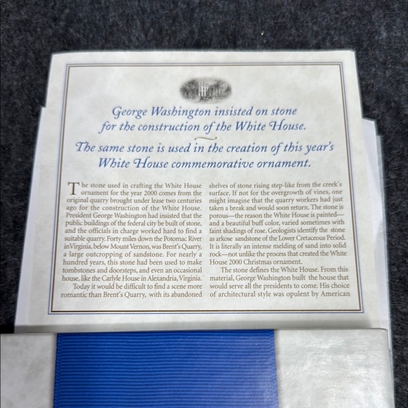 200th Anniversary Christmas Ornament - Blue and Gold - Picture 4 of 5